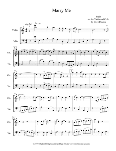 Marry Me (arr. Dave Prudon)