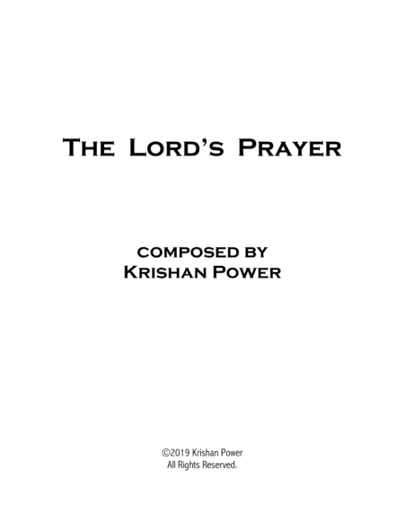 The Lord's Prayer