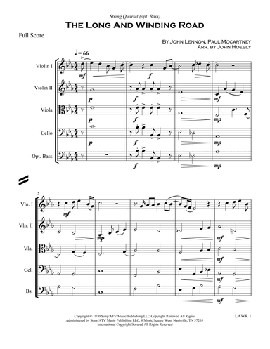 The Long And Winding Road (arr. John Hoesly)