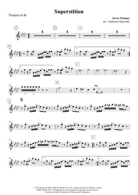 Superstition (arr. Anderson Quevedo)
