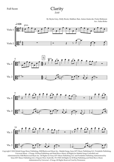 Clarity (arr. Fabio Britto)