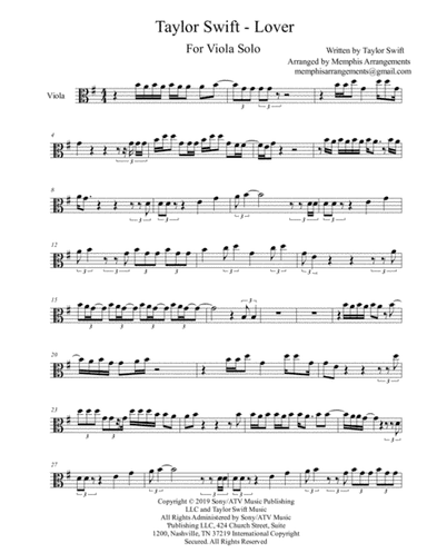 Lover (arr. Memphis Arrangements)