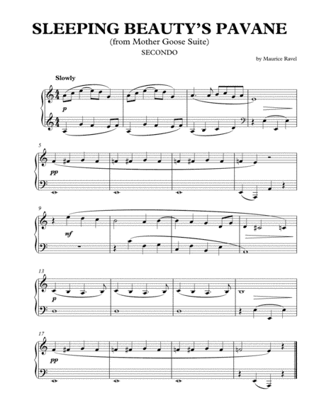 Sleeping Beauty's Pavane (from Mother Goose Suite) (arr. A. J. Cornell Publications)
