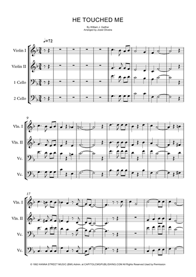 He Touched Me (arr. Josiel Oliveira)