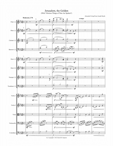 Jerusalem the Golden (orch) (arr. David M. Sampson)
