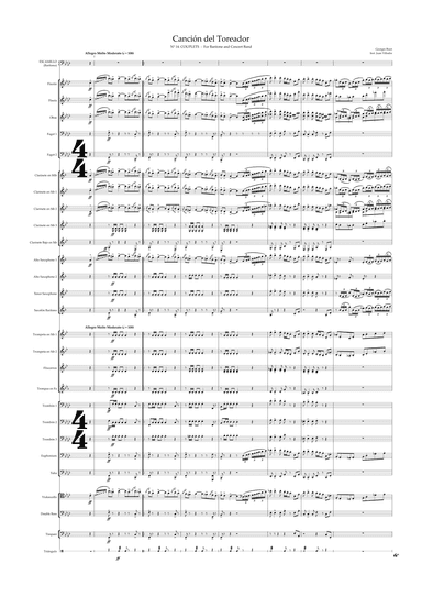 Toreador Song (arr. Juan Villodre)