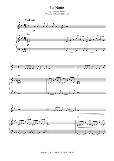 La Notte (arr. Kaiserin Rebecca)
