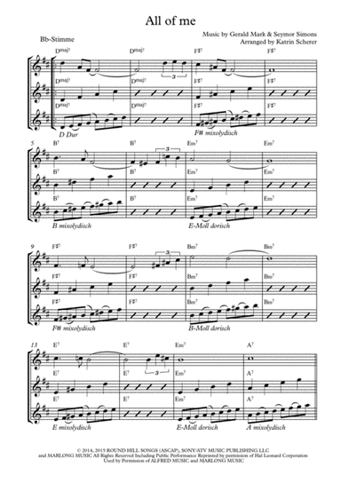 All Of Me (arr. Katrin Scherer)