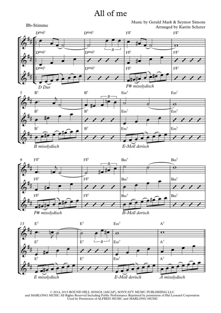 All Of Me (arr. Katrin Scherer)