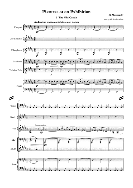 Pictures at an Exhibition. 3. Castle (arr. G. Kozhevnikov)