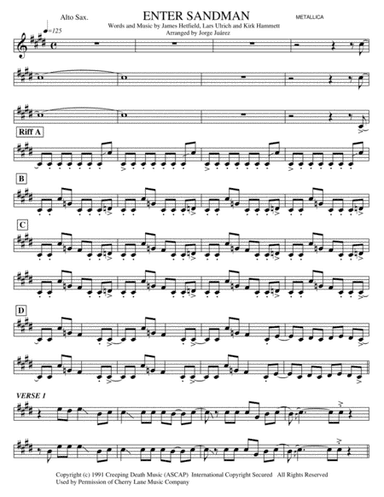Enter Sandman (arr. Jorge Juárez)