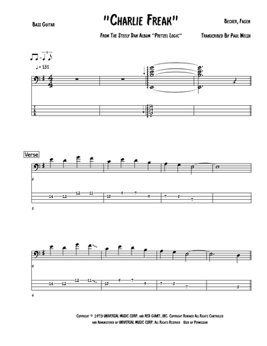 Charlie Freak (arr. Accubass)