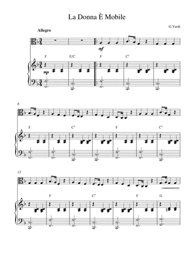 La Donna È Mobile (arr. Kaiserin Rebecca)