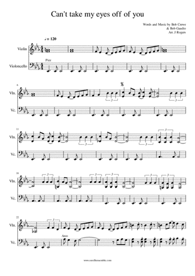 Can't Take My Eyes Off Of You (arr. Julia Rogers)