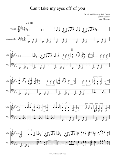 Can't Take My Eyes Off Of You (arr. Julia Rogers)