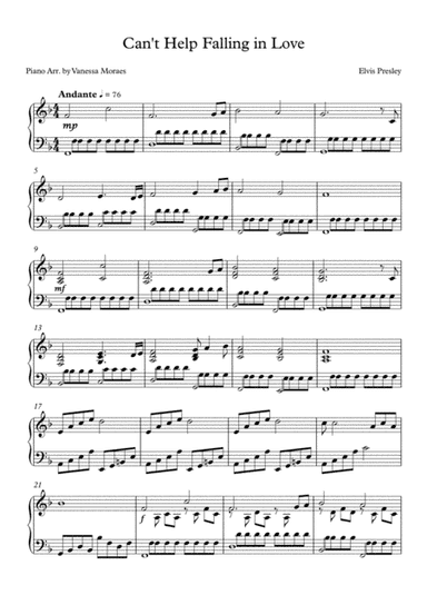 Can't Help Falling In Love (arr. Vanessa Moraes)
