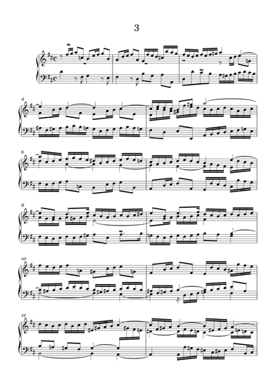 J.S.Bach:Three-Part Sinfonia No.3