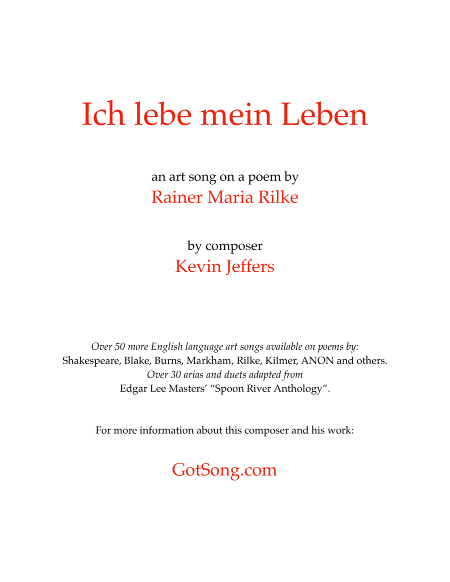 Ich lebe mein Leben