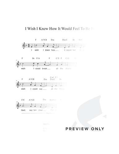 I Wish I Knew How It Would Feel To Be Free (arr. P. Karadonev)