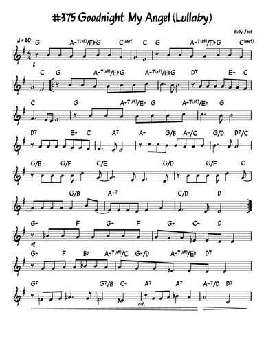 Goodnight My Angel (arr. John Fries)