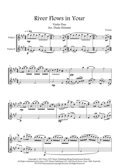 River Flows In You (arr. Duda Oriontte)