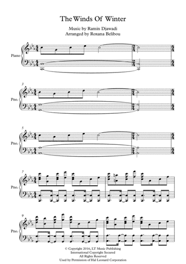 The Winds Of Winter (arr. Roxana Belibou)