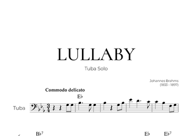 Lullaby (Tuba Solo) - Johannes Brahms (arr. Pedro Merendi)