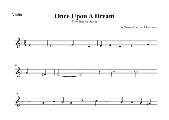 Once Upon A Dream (arr. Wesley S. SIlva)
