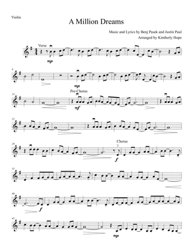 A Million Dreams (arr. Kimberly Hope)