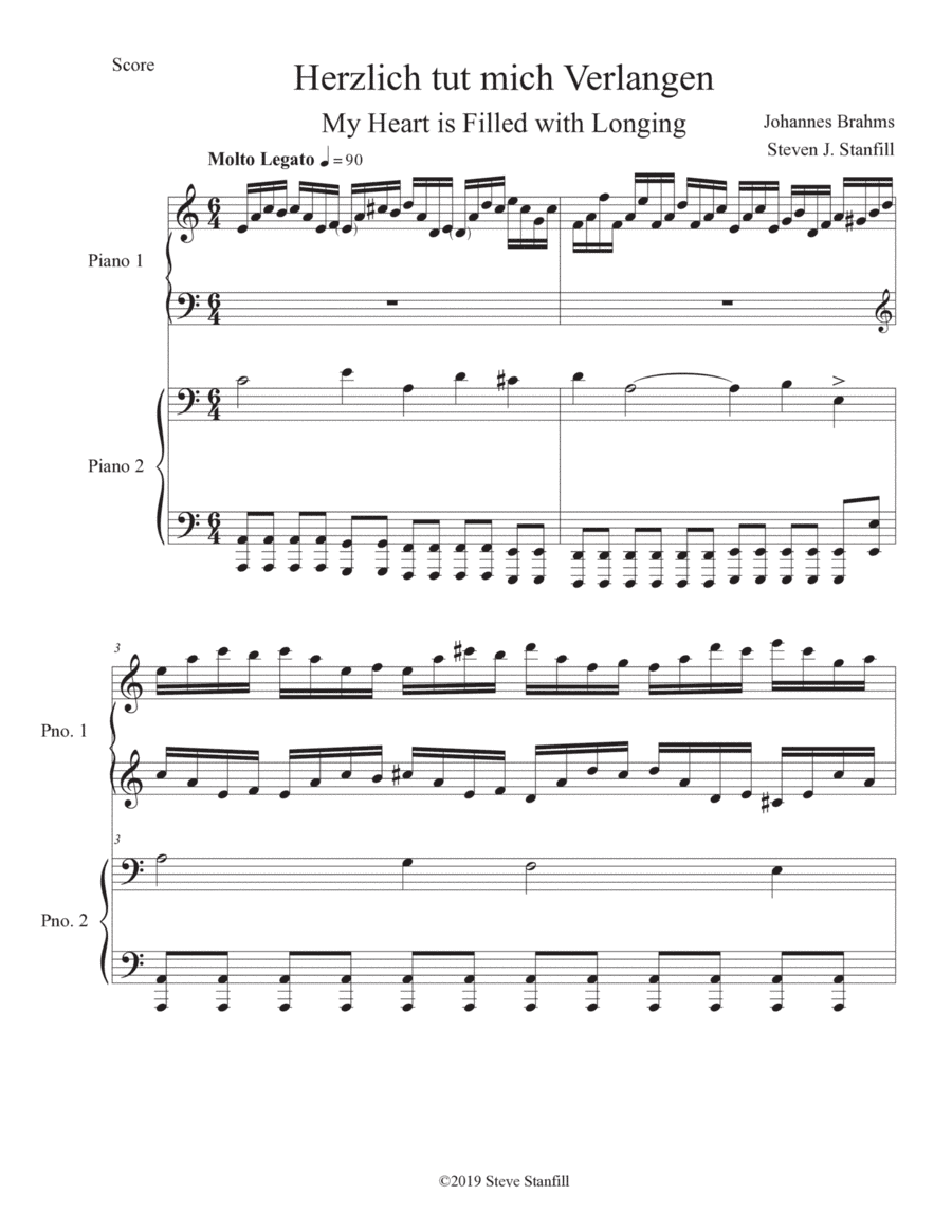 Herzlich tut mich Verlangen (My Heart is Filled with Longing) (arr. Steve Stanfill)
