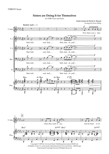 Sisters Are Doing It For Themselves (arr. Steve Milloy)
