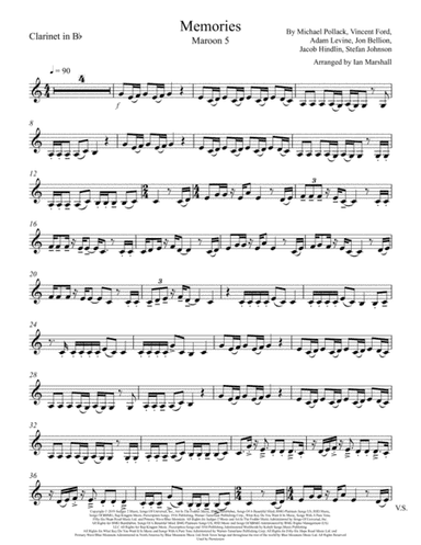 Memories (arr. Ian Marshall)