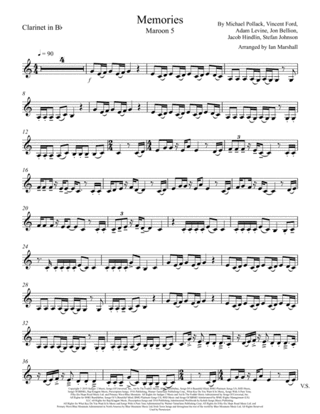 Memories (arr. Ian Marshall)