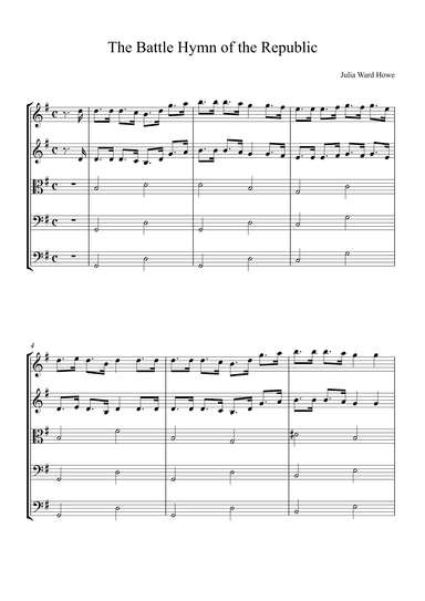 The Battle Hymn of the Republic (arr. Alex Nunes Rodrigues)