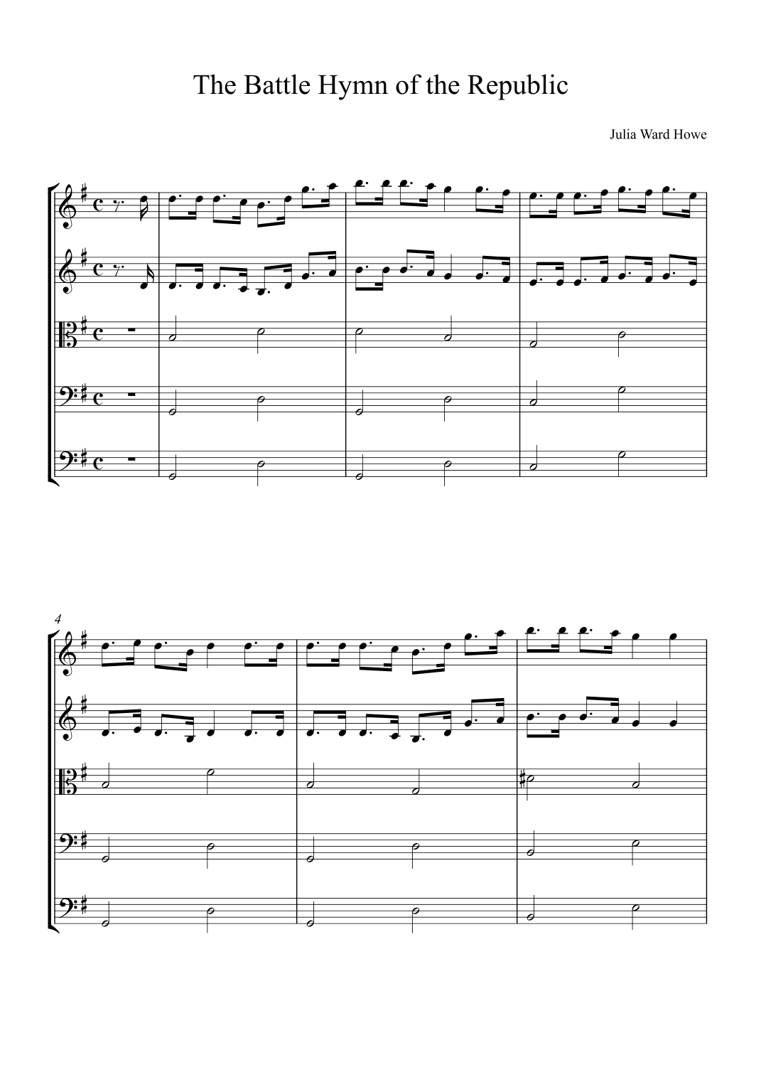 The Battle Hymn of the Republic (arr. Alex Nunes Rodrigues)