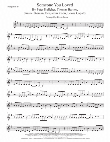 Someone You Loved (arr. Kevin Busse)