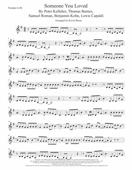 Someone You Loved (arr. Kevin Busse)