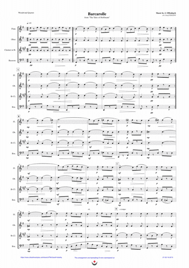 Barcarolle (Offenbach) (arr. Josef STASTNY)