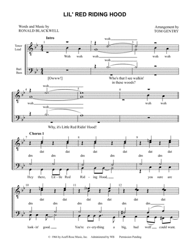 Lil' Red Riding Hood (arr. Tom Gentry)
