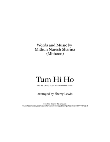 Tum Hi Ho (arr. Sherry Lewis)