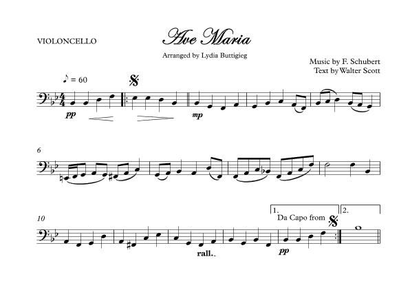 Ave Maria (arr. Dr Lydia Buttigieg)