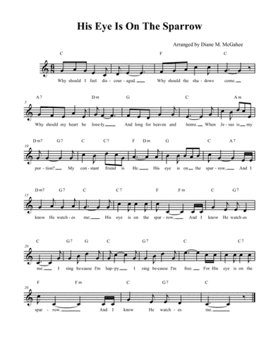 His Eye Is On The Sparrow (arr. Diane M. McGahee)
