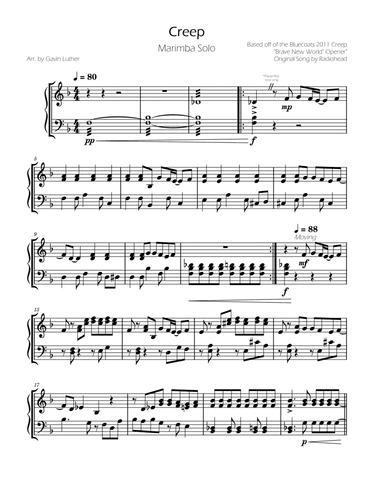 Creep (arr. Gavin Luther)