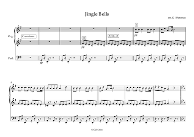Jingle Bells for Organ solo (arr. Gavin Bateman)