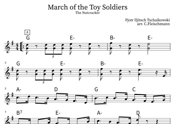 March of the Toy Soldiers (arr. Christoph Fleischmann)