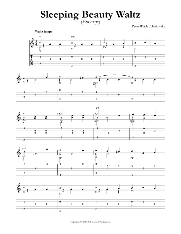 Sleeping Beauty Waltz (arr. Mark Phillips)