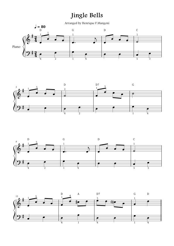 Jingle Bells (arr. Henrique F Mangoni)