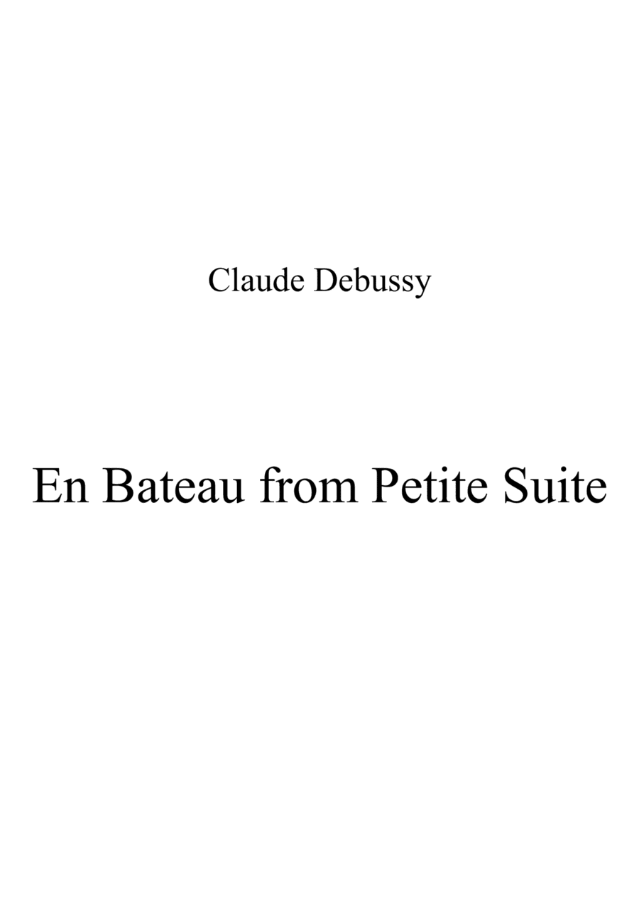 En Bateau from Petite Suite (arr. Patrizia Luraschi)