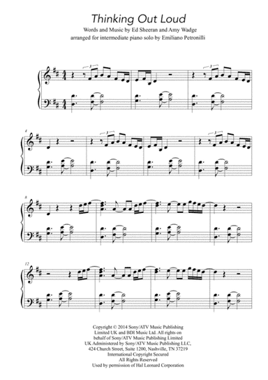 Thinking Out Loud (arr. Emiliano Petronilli)