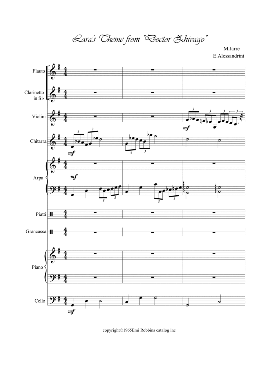 Lara's Theme From Doctor Zhivago (arr. ester)